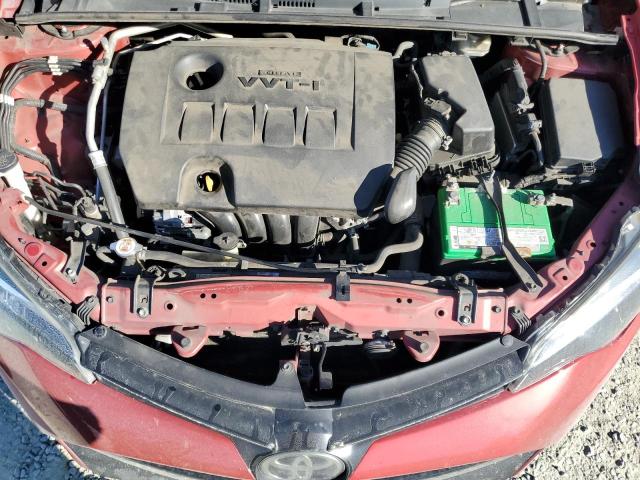 2T1BURHE5KC178688 - 2019 TOYOTA COROLLA L Czerwony zdjęcie 11
