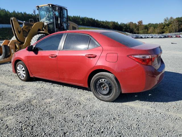 2T1BURHE5KC178688 - 2019 TOYOTA COROLLA L Czerwony zdjęcie 2