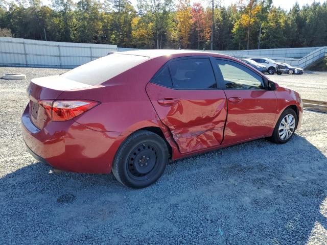 2T1BURHE5KC178688 - 2019 TOYOTA COROLLA L Czerwony zdjęcie 3