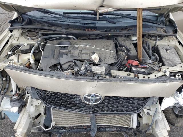 2T1BU4EE1AC389795 - 2010 TOYOTA COROLLA BASE GOLD photo 11