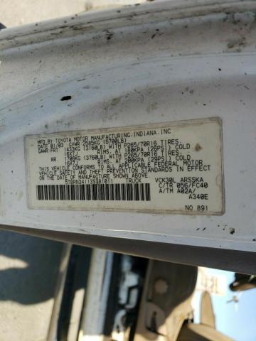 5TBRN34113S381011 - 2003 TOYOTA TUNDRA ACCESS CAB SR5 WHITE photo 12
