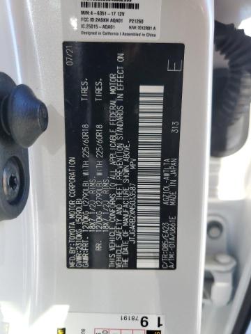 JTJGARBZXM5033587 - 2021 LEXUS NX 300 BASE თეთრი ფოტო 13