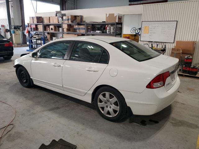 19XFA1F51BE025841 - 2011 HONDA CIVIC LX WHITE photo 2