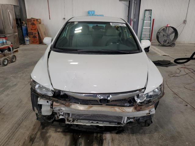 19XFA1F51BE025841 - 2011 HONDA CIVIC LX WHITE photo 5