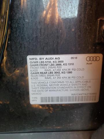 WA1C4AFY4J2183892 - 2018 AUDI SQ5 PRESTIGE BLACK photo 13