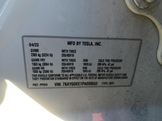 7SAYGDEE1PA099563 - 2023 TESLA MODEL Y Սպիտակ լուսանկար 13