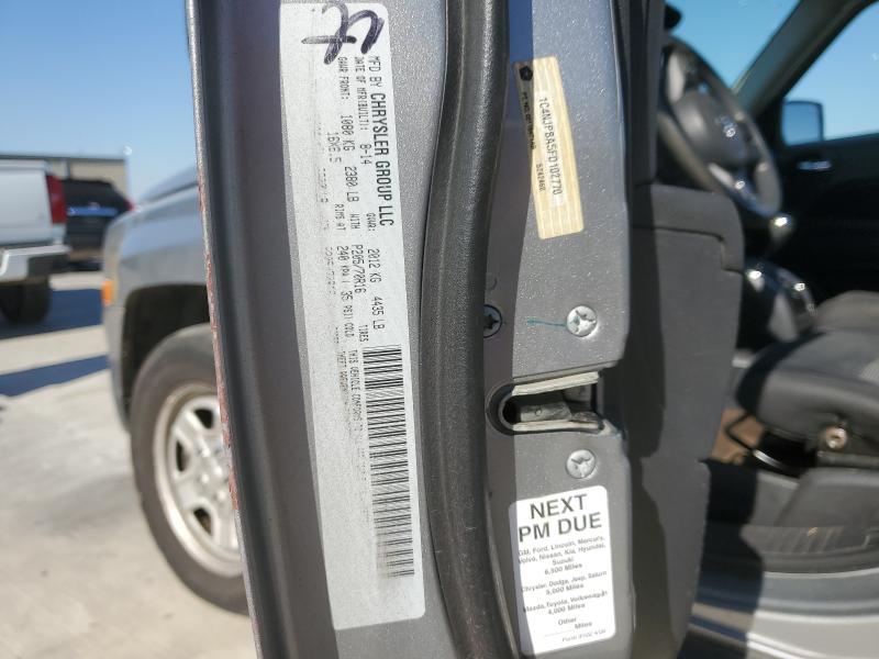 1C4NJPBA5FD102770 - 2015 JEEP PATRIOT SPORT ვერცხლისფერი ფოტო 13