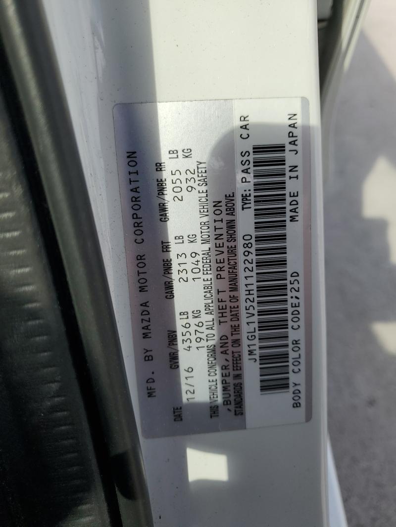 JM1GL1V52H1122980 - 2017 MAZDA 6 TOURING 白色 照片 12