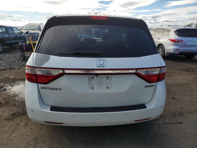 5FNRL5H90CB015845 - 2012 HONDA ODYSSEY TOURING WHITE photo 6