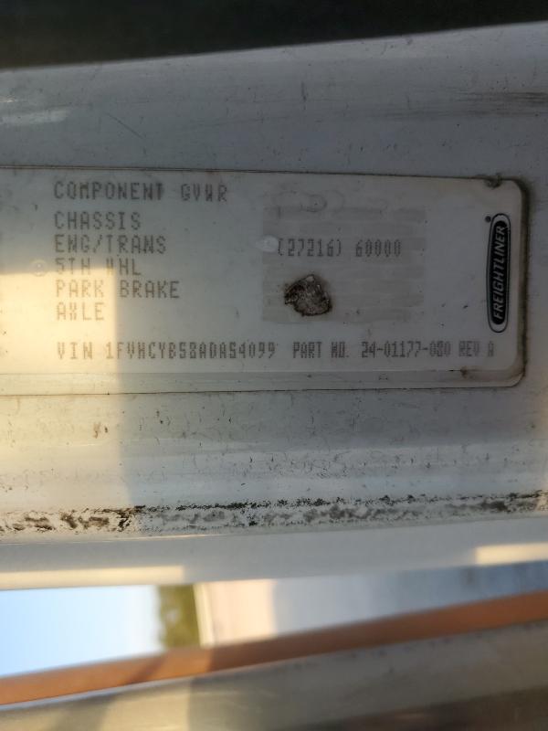 1FVHCYBS8ADAS4099 - 2010 FREIGHTLINER M2 106 MEDIUM DUTY WHITE photo 10