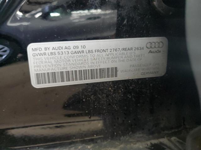 WAUFGAFB1BN027604 - 2011 AUDI A6 PREMIUM PLUS Noir photo 12