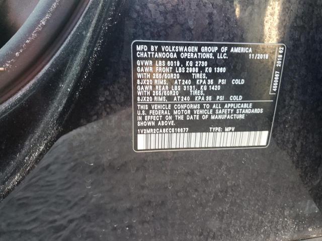 1V2MR2CA8KC516677 - 2019 VOLKSWAGEN ATLAS SEL Qara foto 13