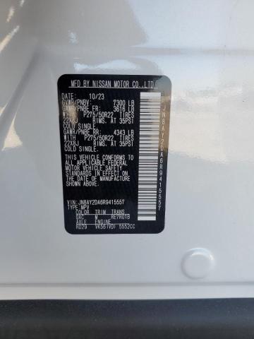 JN8AY2DA6R9415557 - 2024 NISSAN ARMADA PLATINUM Biały zdjęcie 13