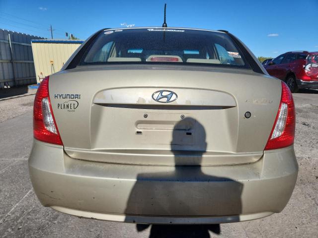KMHCN46C36U040755 - 2006 HYUNDAI ACCENT GLS GOLD photo 6