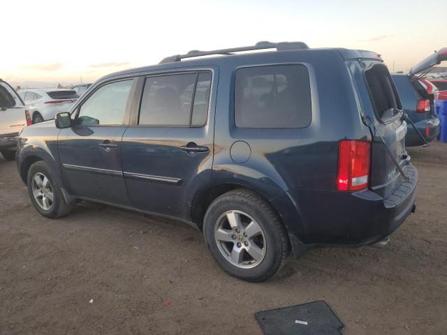 5FNYF4H65AB004226 - 2010 HONDA PILOT EXL BLUE photo 2