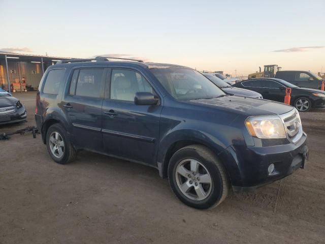 5FNYF4H65AB004226 - 2010 HONDA PILOT EXL BLUE photo 4