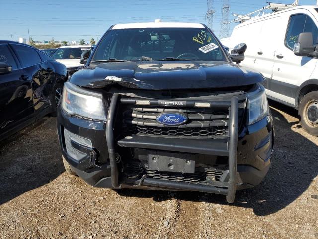 1FM5K8AR0HGC78214 - 2017 FORD EXPLORER POLICE INTERCEPTOR BLACK photo 5