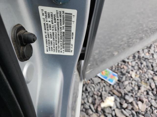 19XFB2F55DE236496 - 2013 HONDA CIVIC LX SILVER photo 13
