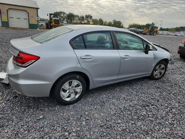 19XFB2F55DE236496 - 2013 HONDA CIVIC LX SILVER photo 3