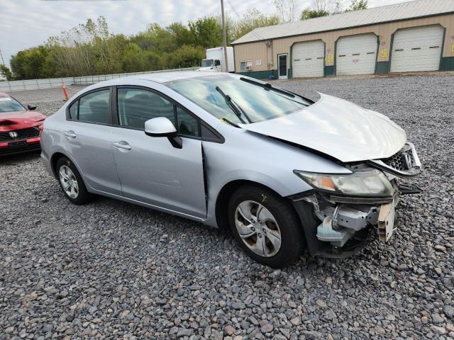 19XFB2F55DE236496 - 2013 HONDA CIVIC LX SILVER photo 4