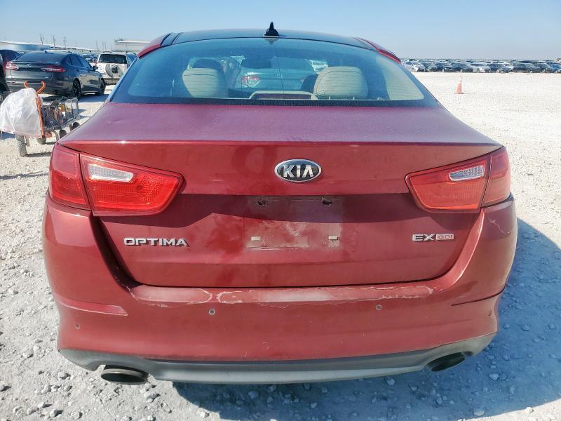 5XXGN4A76FG352509 - 2015 KIA OPTIMA EX RED photo 6