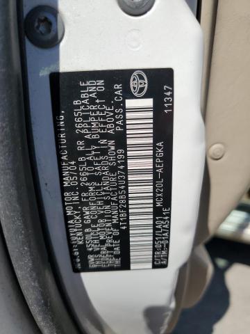 4T1BF28B54U374199 - 2004 TOYOTA AVALON XL 白色 照片 13