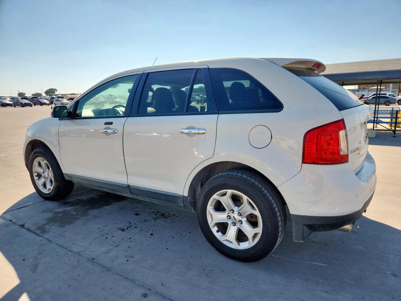 2FMDK3JC8BBA93370 - 2011 FORD EDGE SEL WHITE photo 2