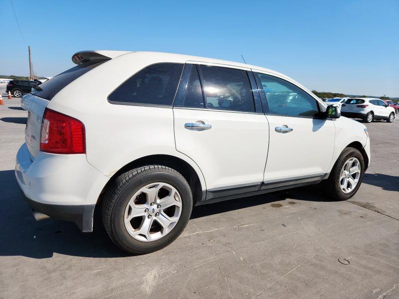 2FMDK3JC8BBA93370 - 2011 FORD EDGE SEL WHITE photo 3