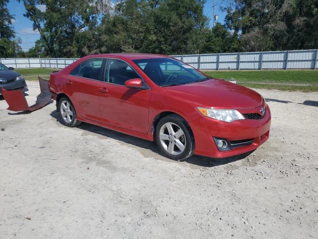 4T1BF1FK3DU693713 - 2013 TOYOTA CAMRY L RED photo 4