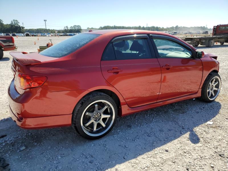 1NXBU40E59Z100029 - 2009 TOYOTA COROLLA BASE Kırmızı fotoğraf 3