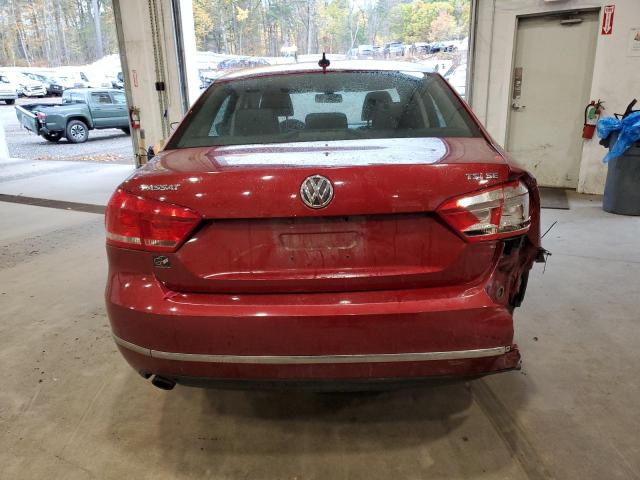 1VWBT7A33FC013511 - 2015 VOLKSWAGEN PASSAT SE RED photo 6