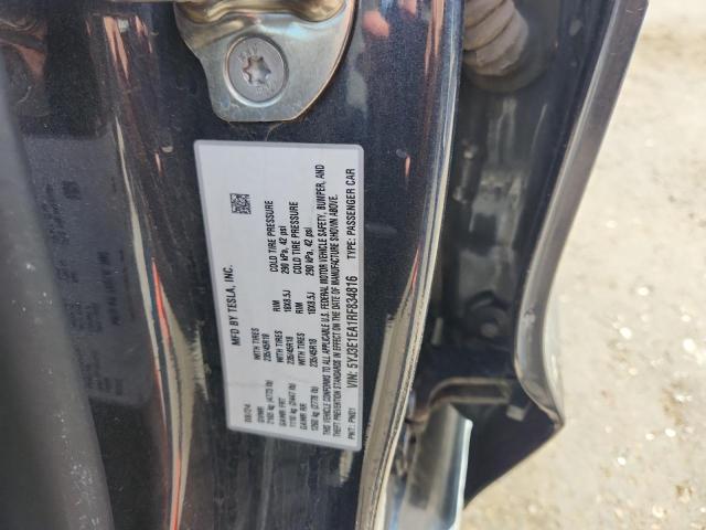 5YJ3E1EA1RF834816 - 2024 TESLA MODEL 3 رمادي صورة 12