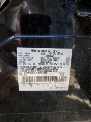 2FMPK4J94PBA55648 - 2023 FORD EDGE SEL CHARCOAL photo 13