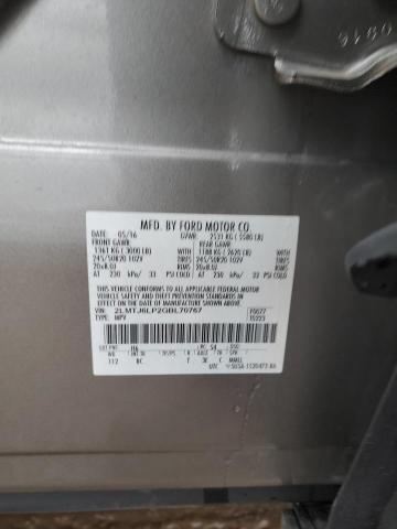 2LMTJ6LP2GBL70767 - 2016 LINCOLN MKX RESERVE Сұр фото 12