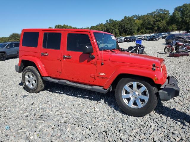 1C4HJWEG6FL529209 - 2015 JEEP WRANGLER U SAHARA RED photo 4