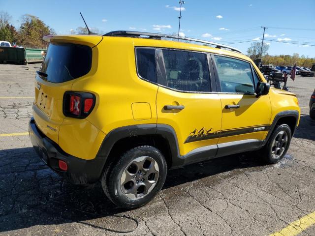 ZACCJBAB5HPE69919 - 2017 JEEP RENEGADE SPORT YELLOW photo 3