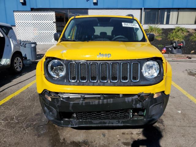 ZACCJBAB5HPE69919 - 2017 JEEP RENEGADE SPORT YELLOW photo 5