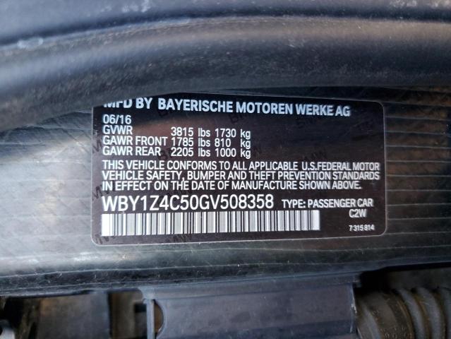 WBY1Z4C50GV508358 - 2016 BMW I3 REX 黑色 照片 13