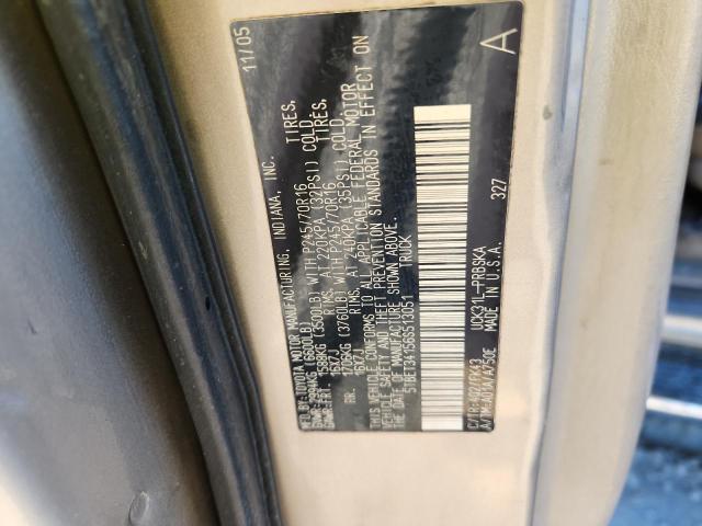 5TBET34156S513051 - 2006 TOYT TUNDRA DOUBLE CAB SR5 TAN photo 12