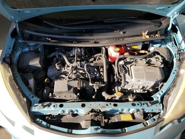 JTDKDTB34D1044525 - 2013 TOYOTA PRIUS C 青绿色 照片 11