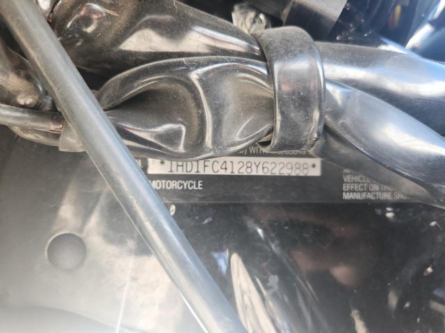 1HD1FC4128Y622988 - 2008 HARLEY-DAVIDSON FLHTCUI أزرق صورة 8