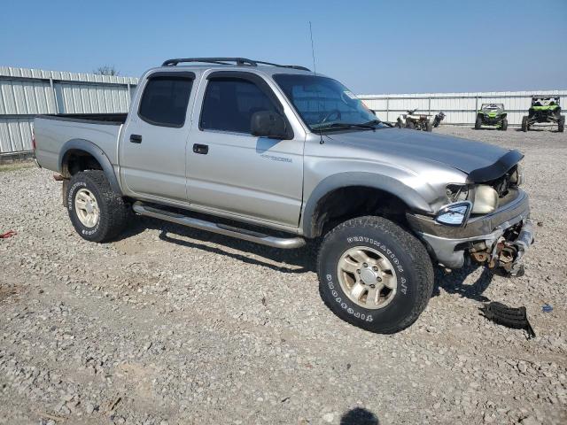 5TEHN72N04Z377553 - 2004 TOYOTA TACOMA DOUBLE CAB SILVER photo 4