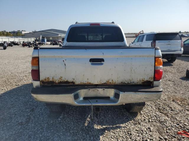 5TEHN72N04Z377553 - 2004 TOYOTA TACOMA DOUBLE CAB SILVER photo 6