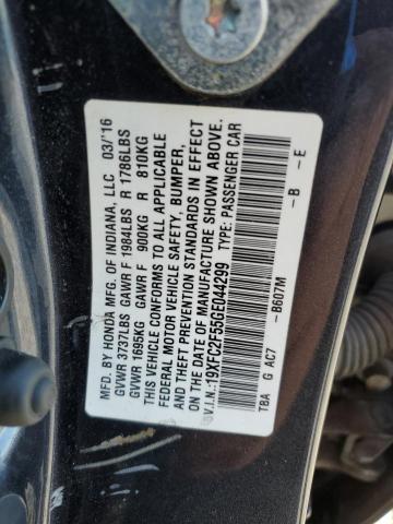 19XFC2F55GE044299 - 2016 HONDA CIVIC LX CHARCOAL photo 13