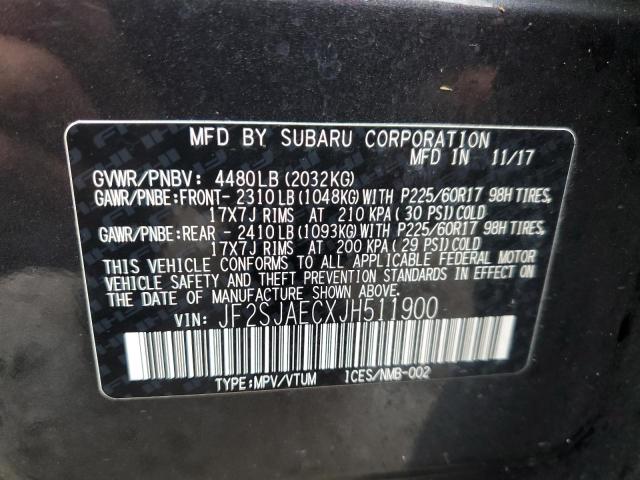 JF2SJAECXJH511900 - 2018 SUBARU FORESTER 2.5I PREMIUM 蓝色 照片 14