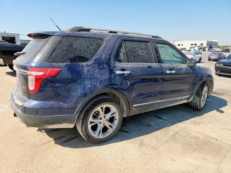 1FMHK8F80CGA23911 - 2012 FORD EXPLORER LIMITED ლურჯი ფოტო 3