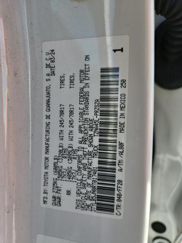 3TYLB5JN8RT017481 - 2024 TOYOTA TACOMA DOUBLE CAB Beyaz fotoğraf 12