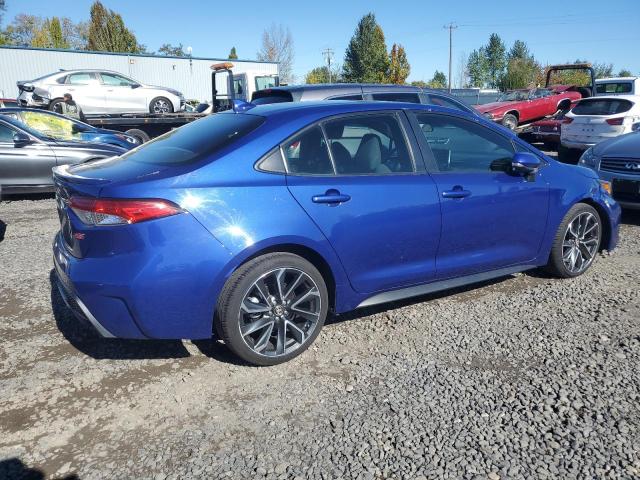 JTDS4RCE6LJ052188 - 2020 TOYOTA COROLLA SE BLUE photo 3