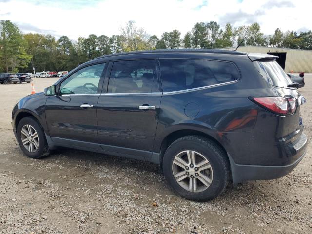 1GNKRGKDXFJ324106 - 2015 CHEVROLET TRAVERSE LT BLACK photo 2