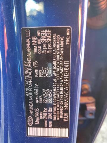 5NMJACAE6PH278411 - 2023 HYUNDAI TUCSON SE 蓝色 照片 13